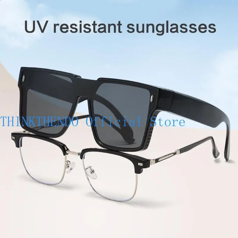 39BB Lightweight Oversized Sunglasses Hip Hop Trendy Sunglasses Party Photo Props