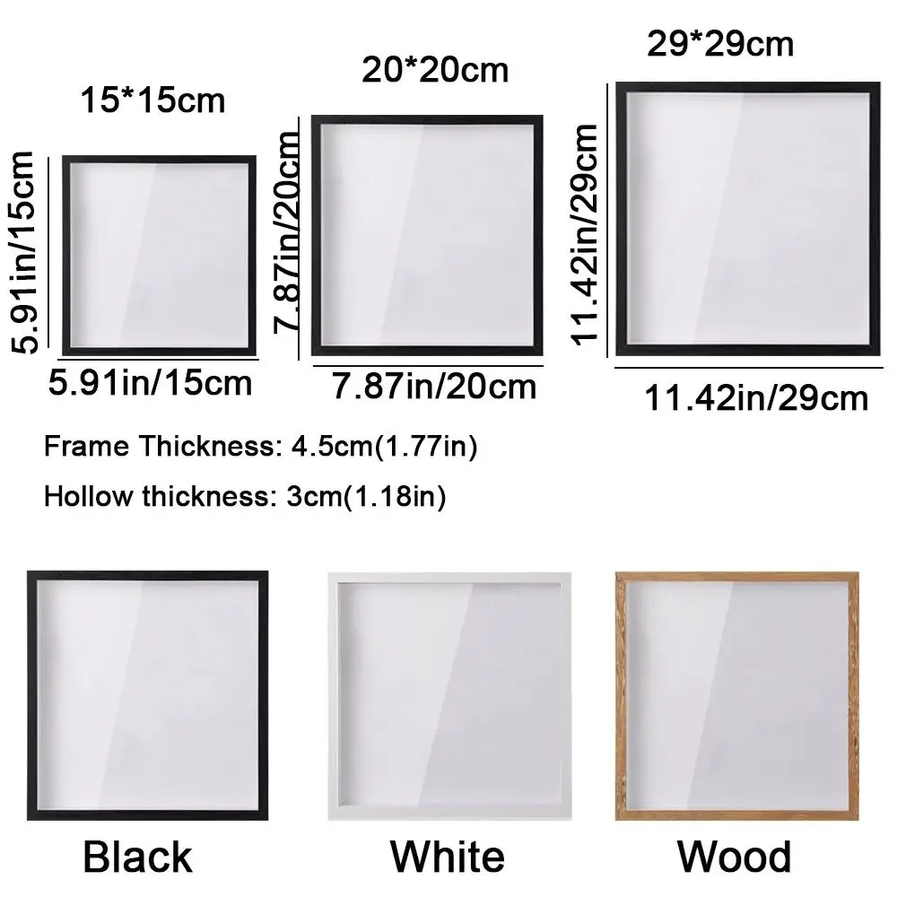 Multifunctional Wooden Adventure Archive Box Square with Slot Ticket Shadow Box Transparent Travel Shadow Box Tabletop