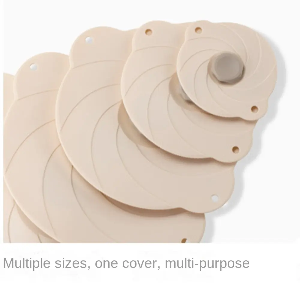 Self Sealing Food Fresh Lids Tableware Preservation Lids Silicone Pot Cover Anti Overflow Reusable Fresh Keeping Cover Cookware