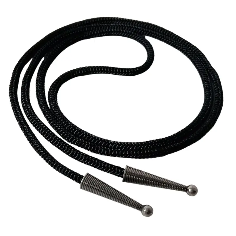652F Customizable Bolo Tie Component with Metal Carved Pendant For Personalizing Accessory Neck Jewelry Craft Design