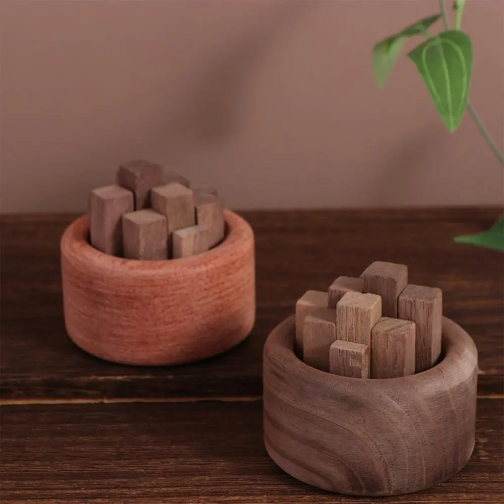 Unique Wooden Diffuser Round Eco-Friendly Wood Art Fireless Aromatherapy 3 Color Wooden Aromatherapy Home Decoration