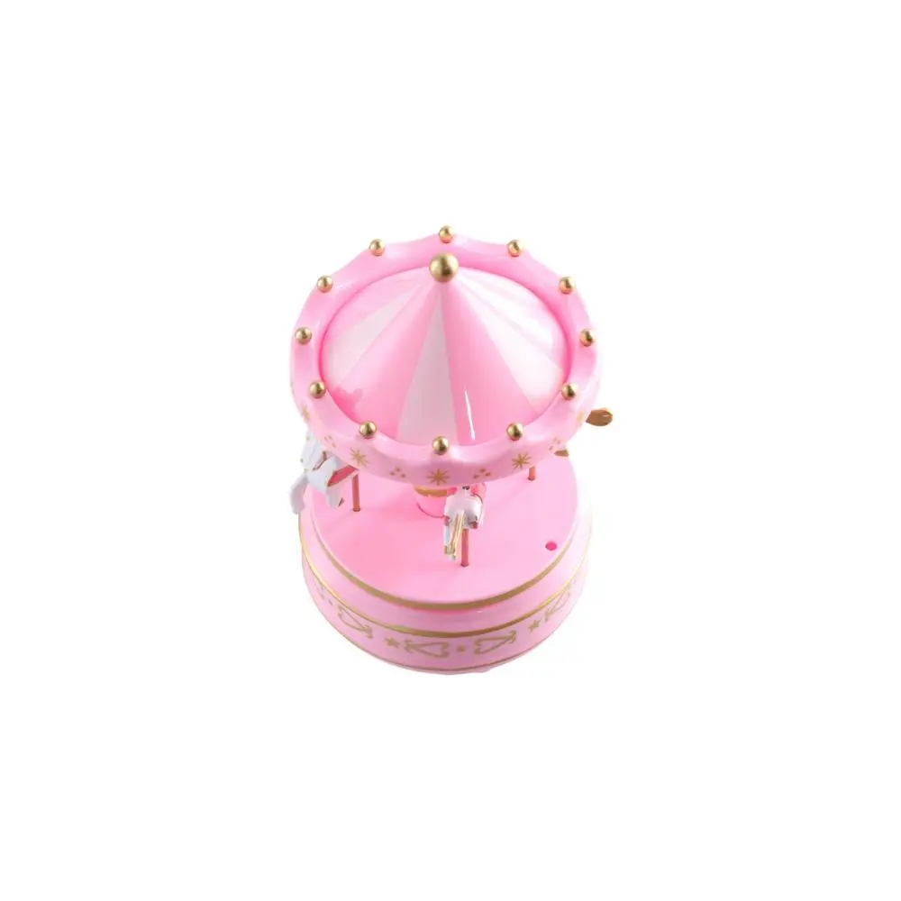 Exquisite Design Carousel Music Box Easy Use Carousel Ferris Wheel Ornaments Painted Plastic Carousel Cake Accessories Cake