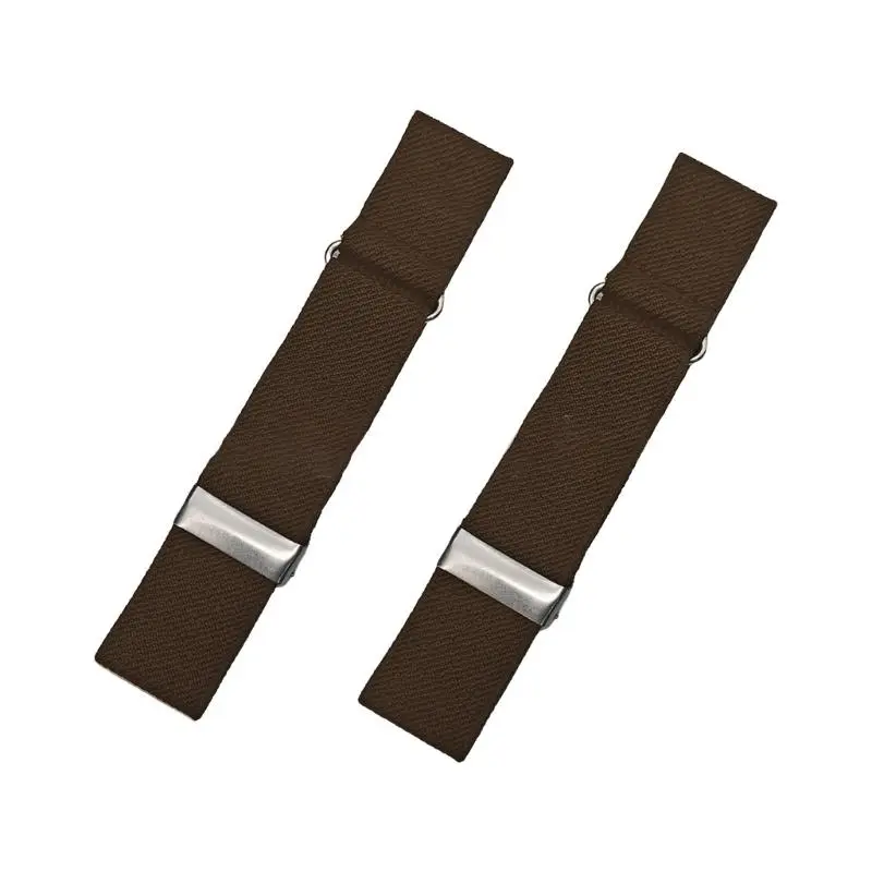 652F 2pack Black Elastics Arm Band Mens Sleeve Garters Holders Stripe Groom Shirt Arm Cuff for Stylish Men and Women