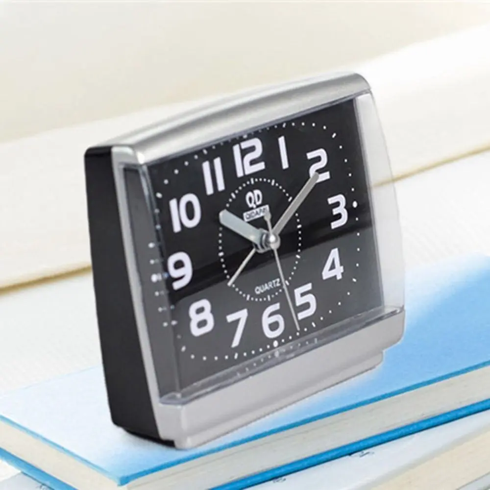 Practical Silent Square Digital Alarm Clock Simple Easy to Read Bedside Wake-up Clock Luminous Desk Mute Clock Household