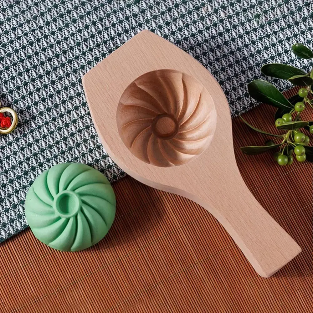 Premium Solid Wood Wood Baozi Mold Manual Deepening Steamed Bread Mold Sturdy Non-stick Steamed Stuffed Bun Tool Pastry