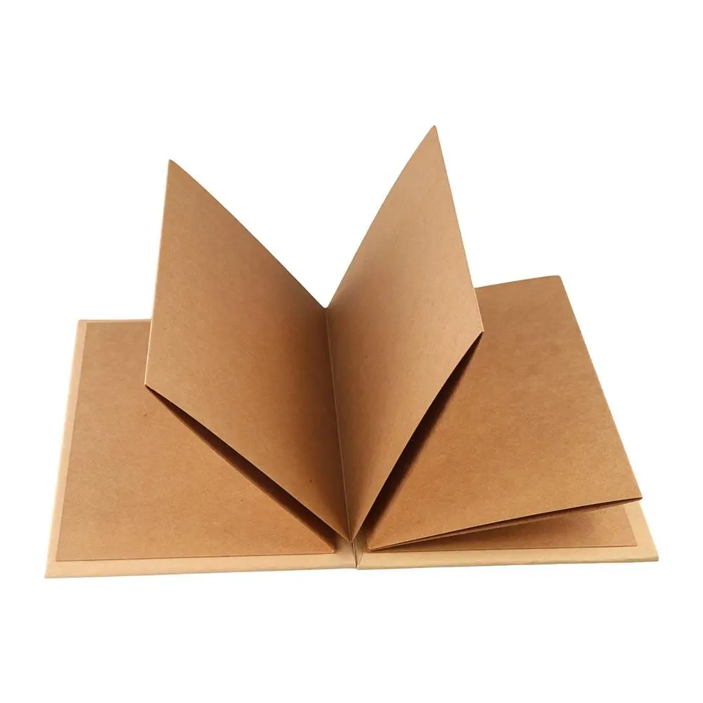 Folding Accordion Photo Album Gift Kraft Paper Photocard Surprised Photo Book 10 Page Graffiti DIY Surprise Gift Family