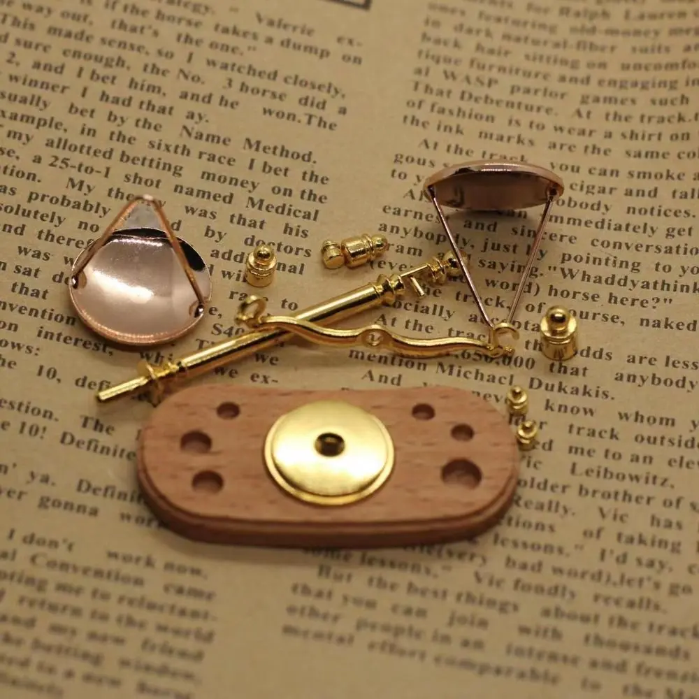 Antique Simulation Balance Scale DIY Craft 1/12 Dollhouse Balance Toy Model Mini Handmade Justice Scale Model Pretend Play