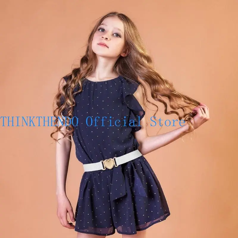 39BB Children Waist Belt Fashion Elastic Waistband Little Girls Waist Shaping Belts