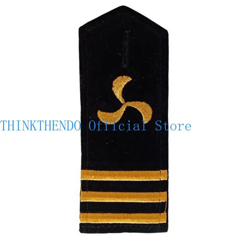 39BB Sailor Uniform Epaulet Captain Stage Shows Marine Costume Shoulder Epaulets