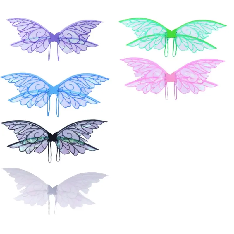 652F Butterfly Wing Fairies Wing Costume for Girl Women Birthday Halloween Christmas