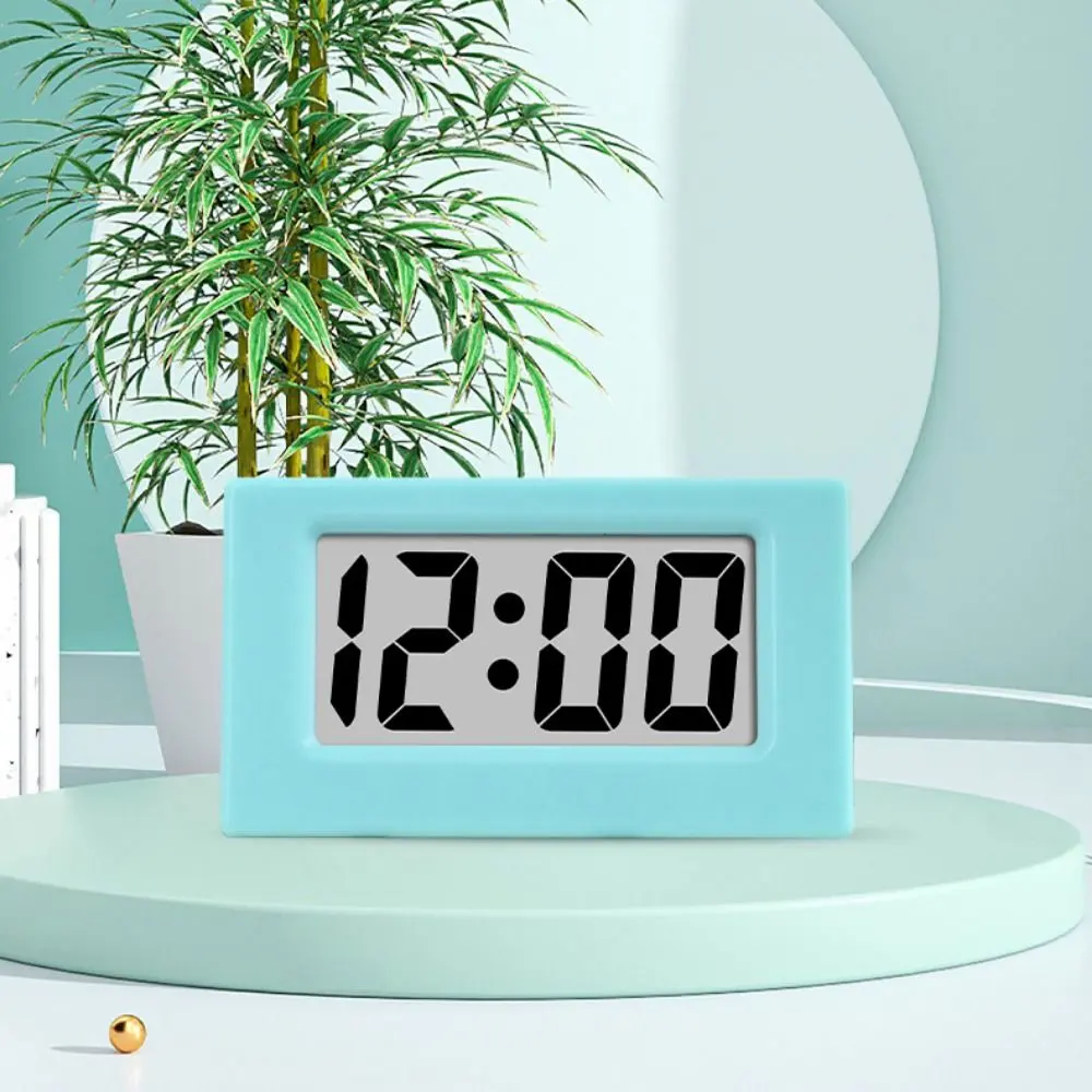 Creative Simple LED Digital Clock Cute Mute Mini Triangle Clock Time Display Desk Electronic Clock Student