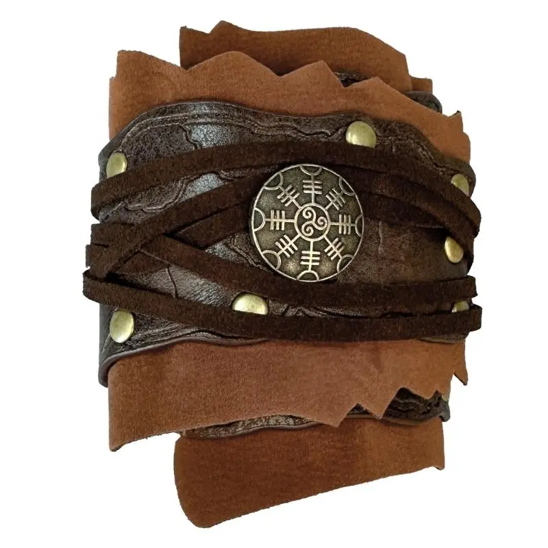 652F Historical Armbands Roleplay Arm Gauntlets Vintage Arm Protector with Arm Guard for Music Festival Theme Event