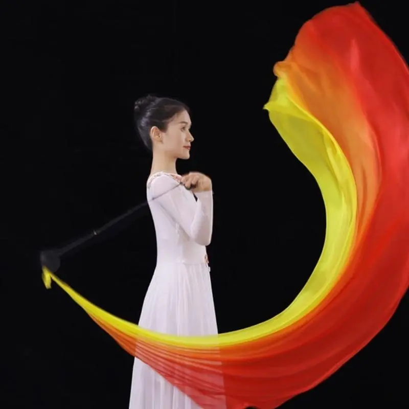 39BB Play Silk Scarf Silk Veil Poi Thrown Balls Stage Performances Props