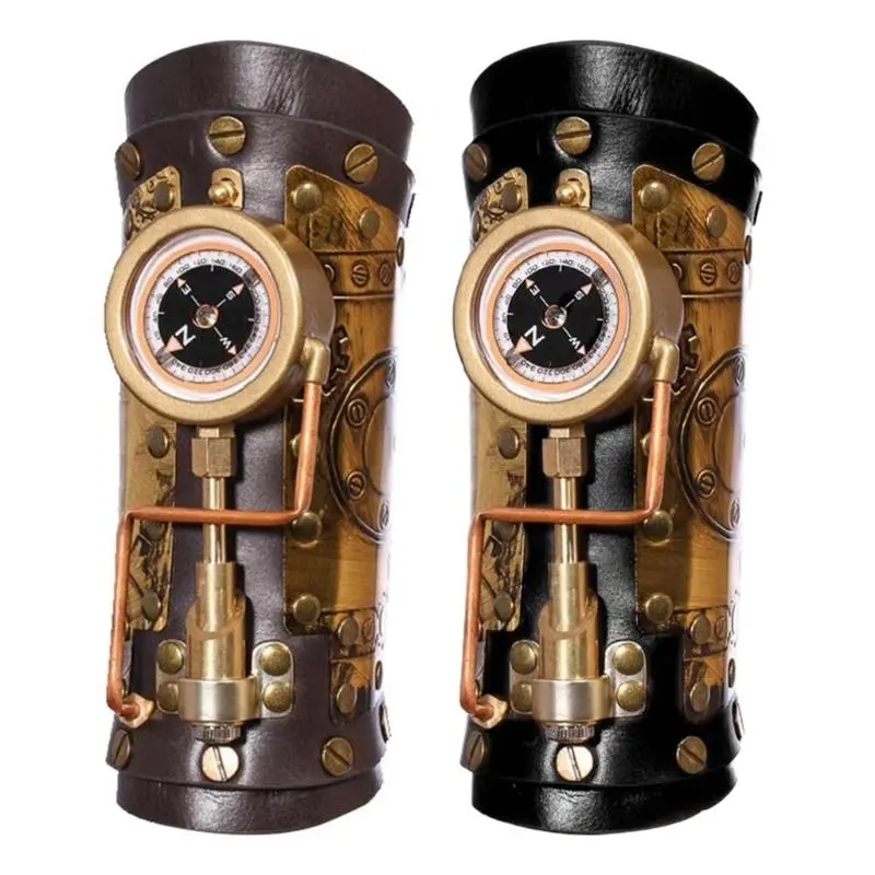 39BB Universal Steampunk Wrist Cuffs with Perfect for Costume Parties