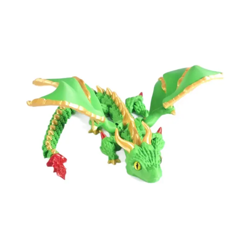 New 3D Printed Wyvern Dragon with Wings Simulation Model Gift Articulated Dragons Fidget Dragons Desktop Ornaments