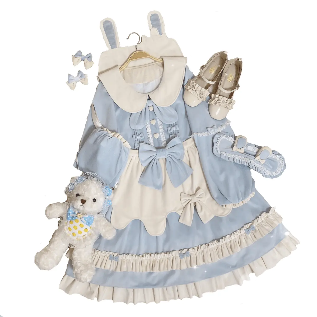 Original Design Bunny Ice Cream LOLita Autumn/Winter Embroidery Sweet and Lovely Mainland China Lolita Clothes
