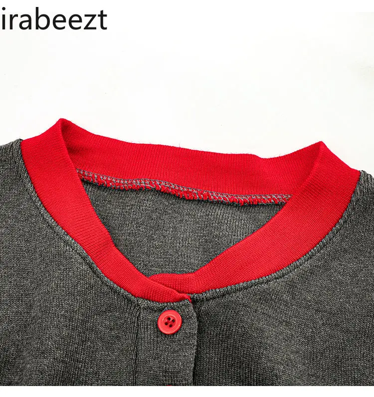 American Contrasting Color Half-open Collar Sweater for Women New Autumn and Winter Bottoming Shirt Design Slim Fit Top
