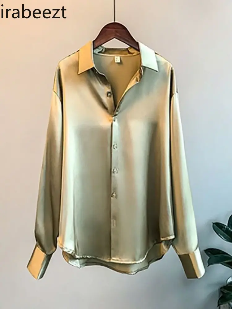 Shirt Women's 2024 new design Sense niche top early autumn high-end professional innerwear blouse camisas de mujer
