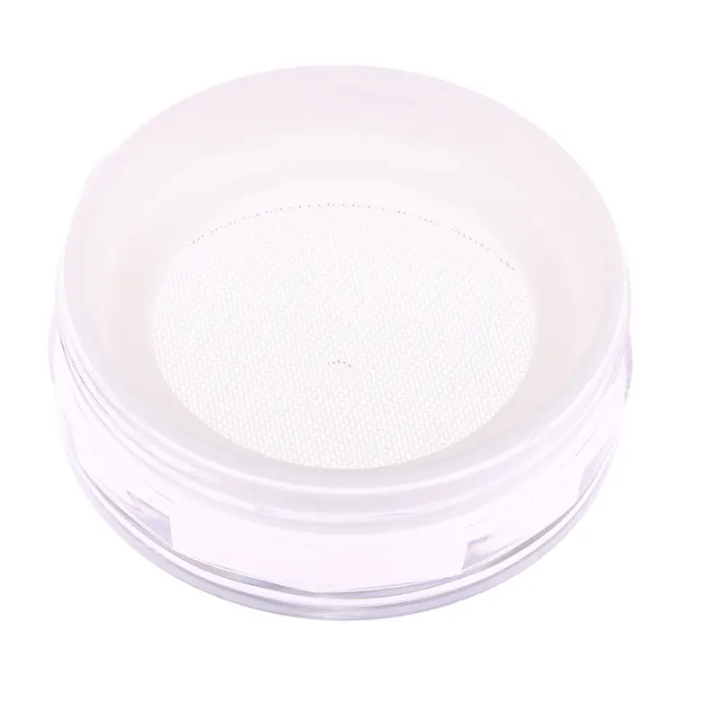 Portable Plastic Powder Box Empty Loose Container With Sieve Cosmetic Sifter Jar Travel Makeup