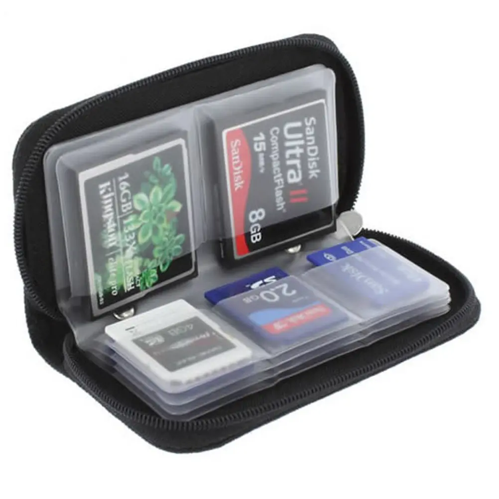 1PC New Hot Fashion Memory Card Storage Carrying Pouch Case Holder Wallet for SD SDHC MMC MicroSD Mini Bags