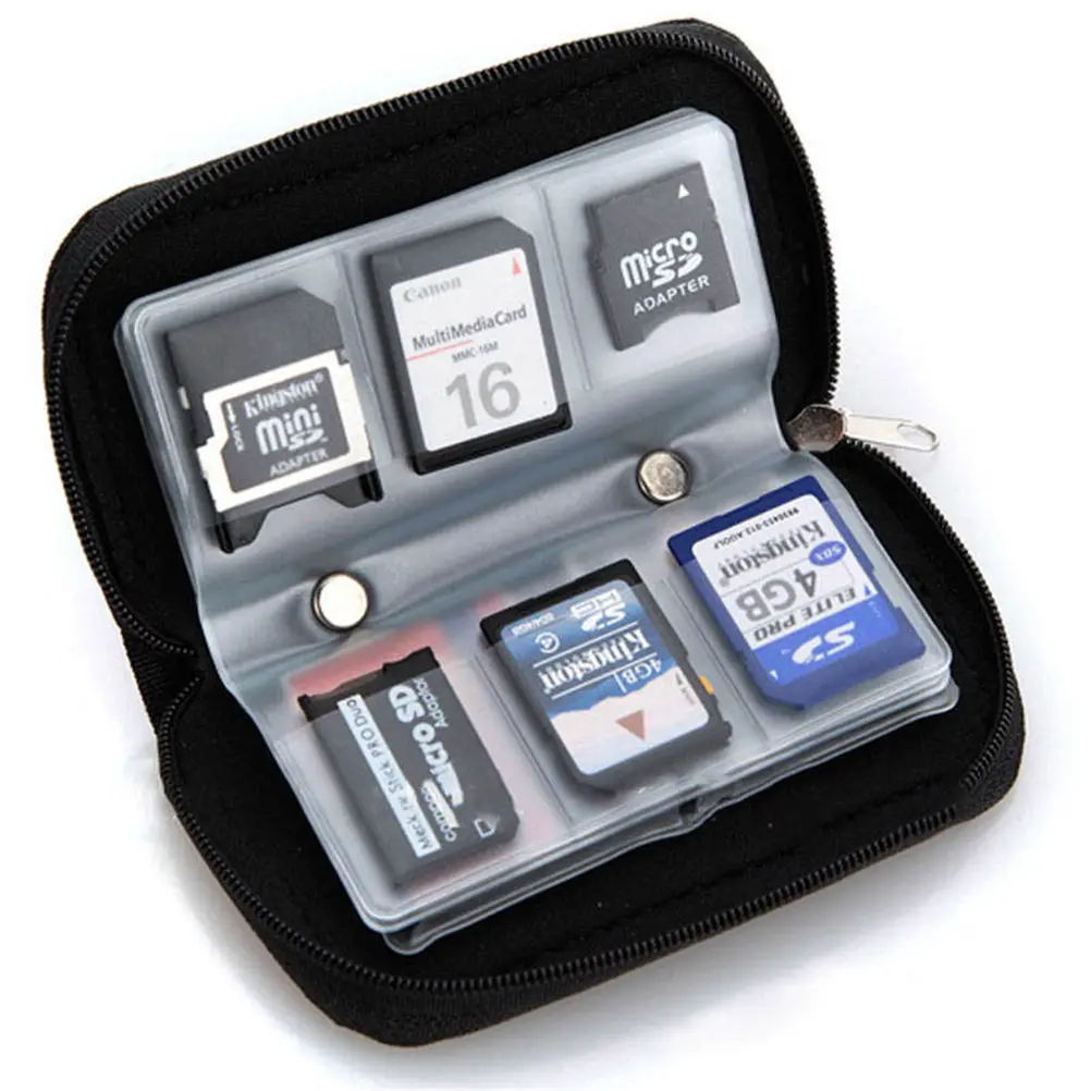 1PC New Hot Fashion Memory Card Storage Carrying Pouch Case Holder Wallet for SD SDHC MMC MicroSD Mini Bags