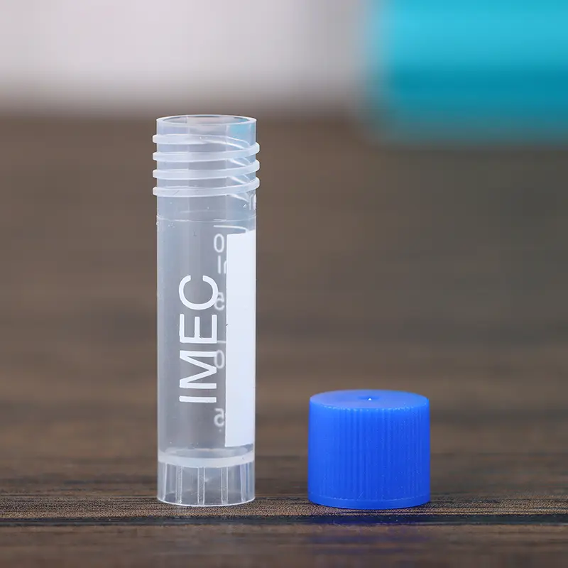 50Pcs 1.8ml(2ml) Plastic Graduated Cryovial Test Tube Freezing Sample Cold Storage Tubes With Screw Cap