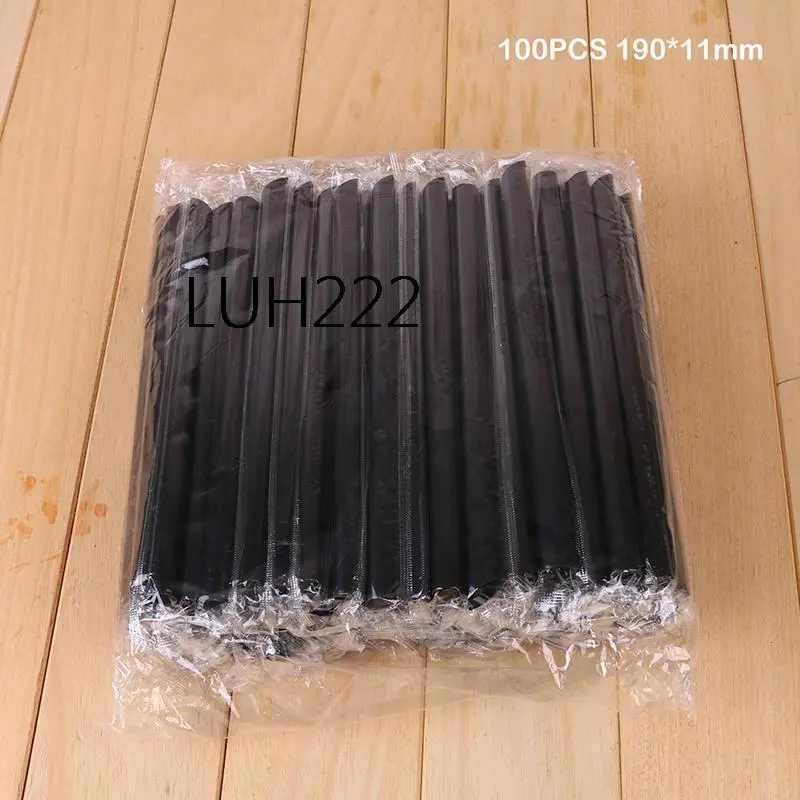 100pcs 7.5" Big Milkshake Straws Bubble Boba Milk Tea Plastic Thick Smoothie Cold Drinking Drinkware Bar Accessories