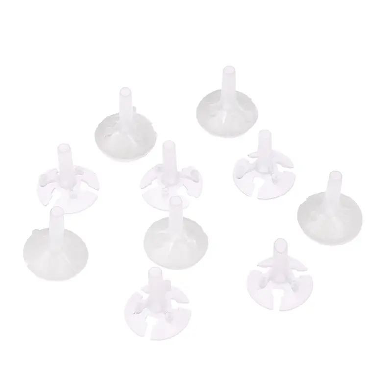 100Pcs Plastic Transparent Chocolate Ball Holder Flower Candy Ball Bouquet Packaging Holder DIY Flower Stem Fixed Base
