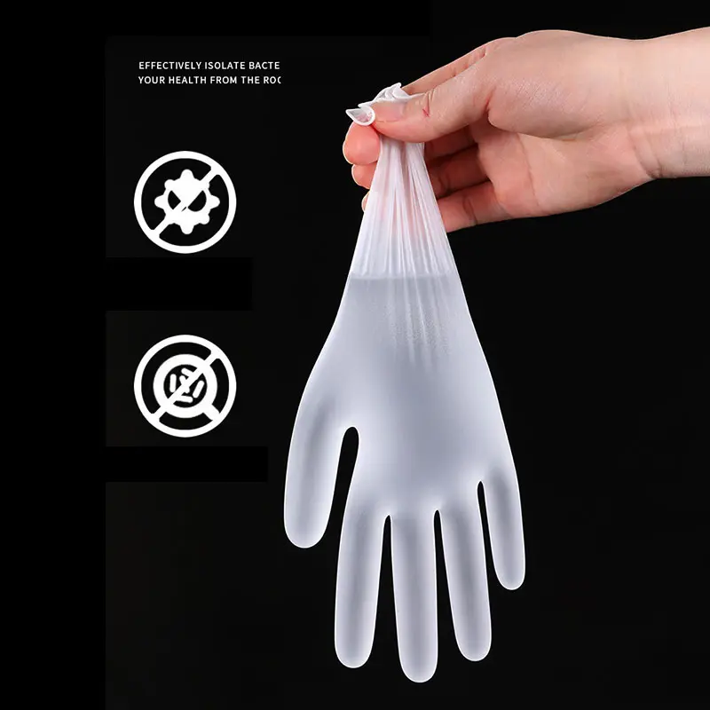 100 Pieces Disposable Food Plastic Gloves Kitchen Accessories For Restaurant BBQ Party Supplies
