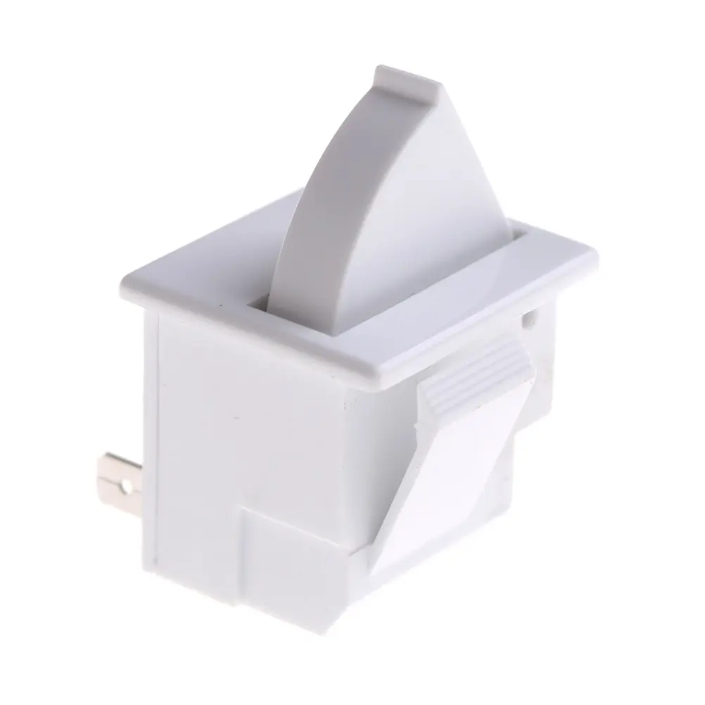 1pc Refrigerator Door Light Switch White Replacement Part Kitchen AC 5A 250V Lamp