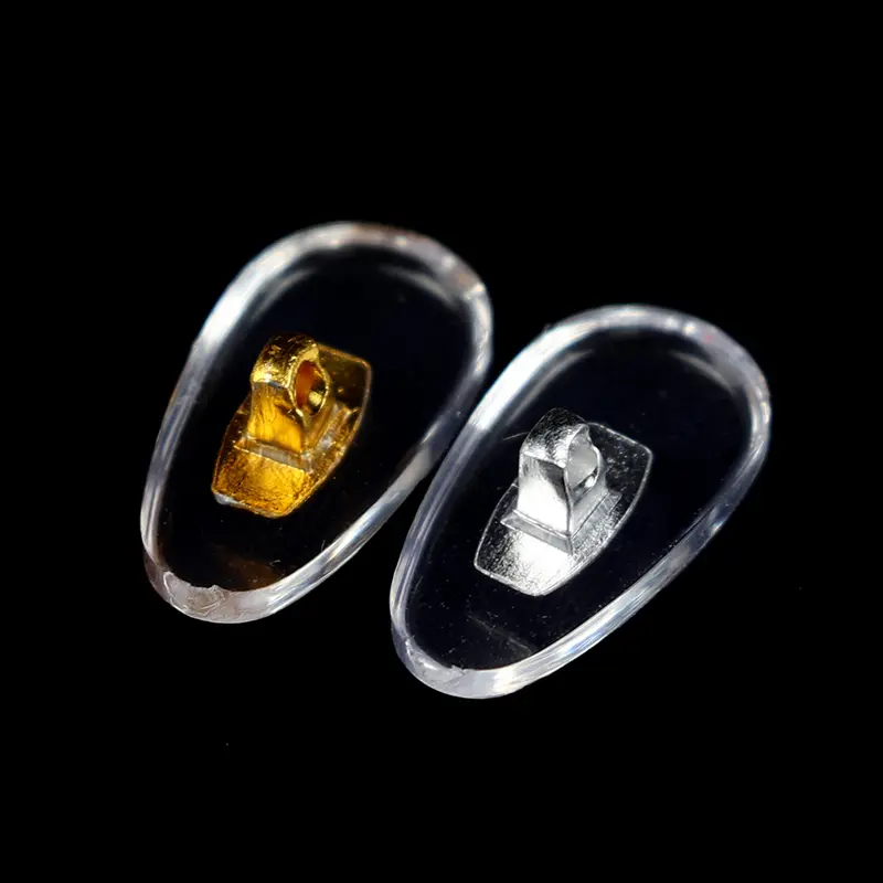 10 Pairs Silicone Screw On Nose Pads PVC Aluminium Core Brace For Glasses Support Eyewear Accessories