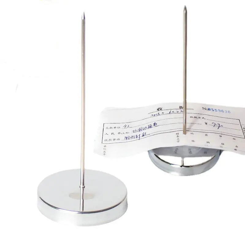Desk Receipt Holder Stainless Steel Straight Rod Paper Memo Spike Stick For Bill Kitchen Accessories
