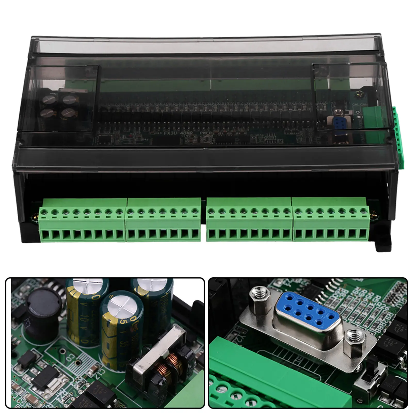 24V PLC Module FX3U‑48MR DC24V Industrial Control Board PLC Programmable Logic Controller PLC Controller PLC Controller