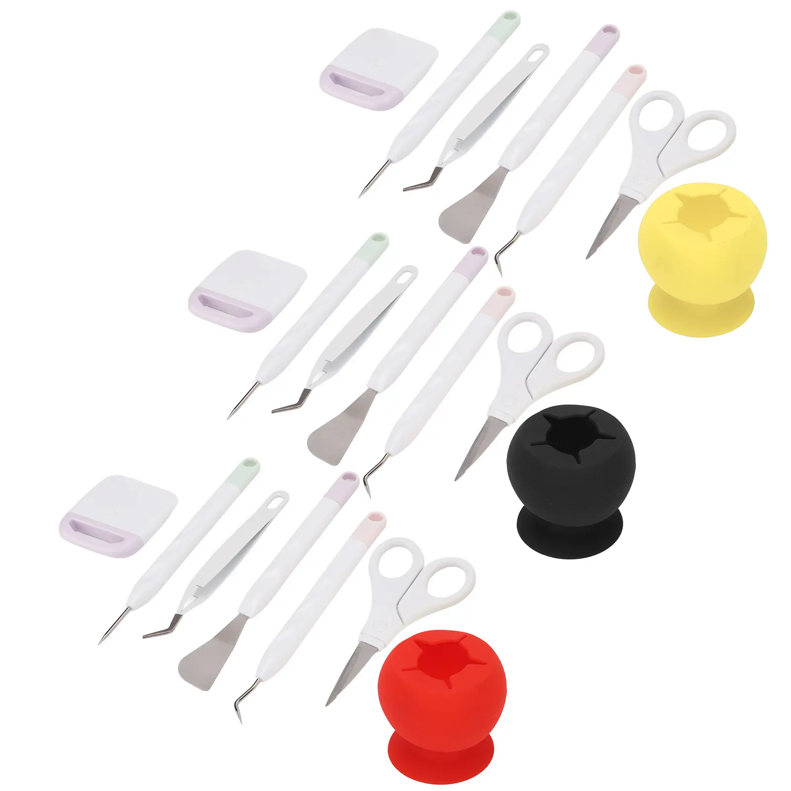 Craft Tools Set Grip Function  Weeding Tools Set   Accurate Cutting Clear Debris for Lettering for Silhouettes for Cameos