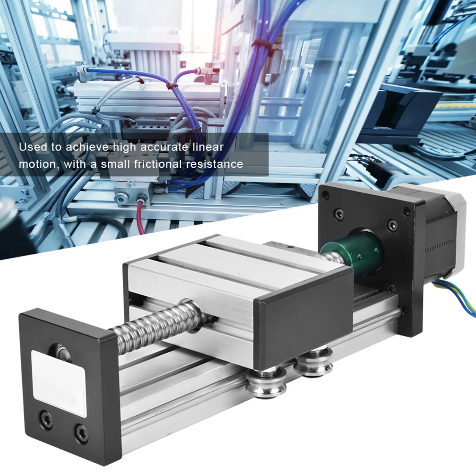300mm Stroke Single Shaft Ball Screw Linear  Rail CNC Sliding Table with 42 Motor CNC Linear Slide Stage Linear  Rail