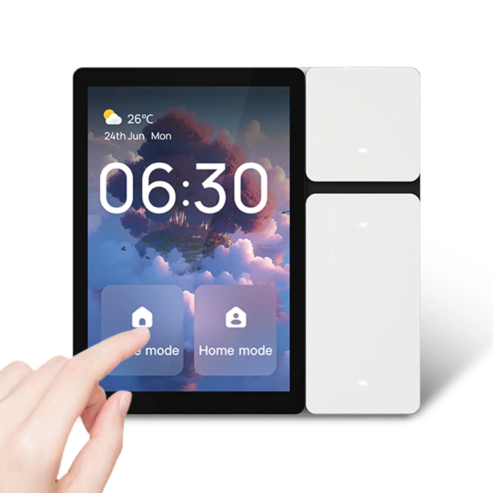 3.5 Inch Smart Home Control Panel  Control Home Devices Switch Wall Mount Smart Panel Built-in IR and Voice Assistant Compatible