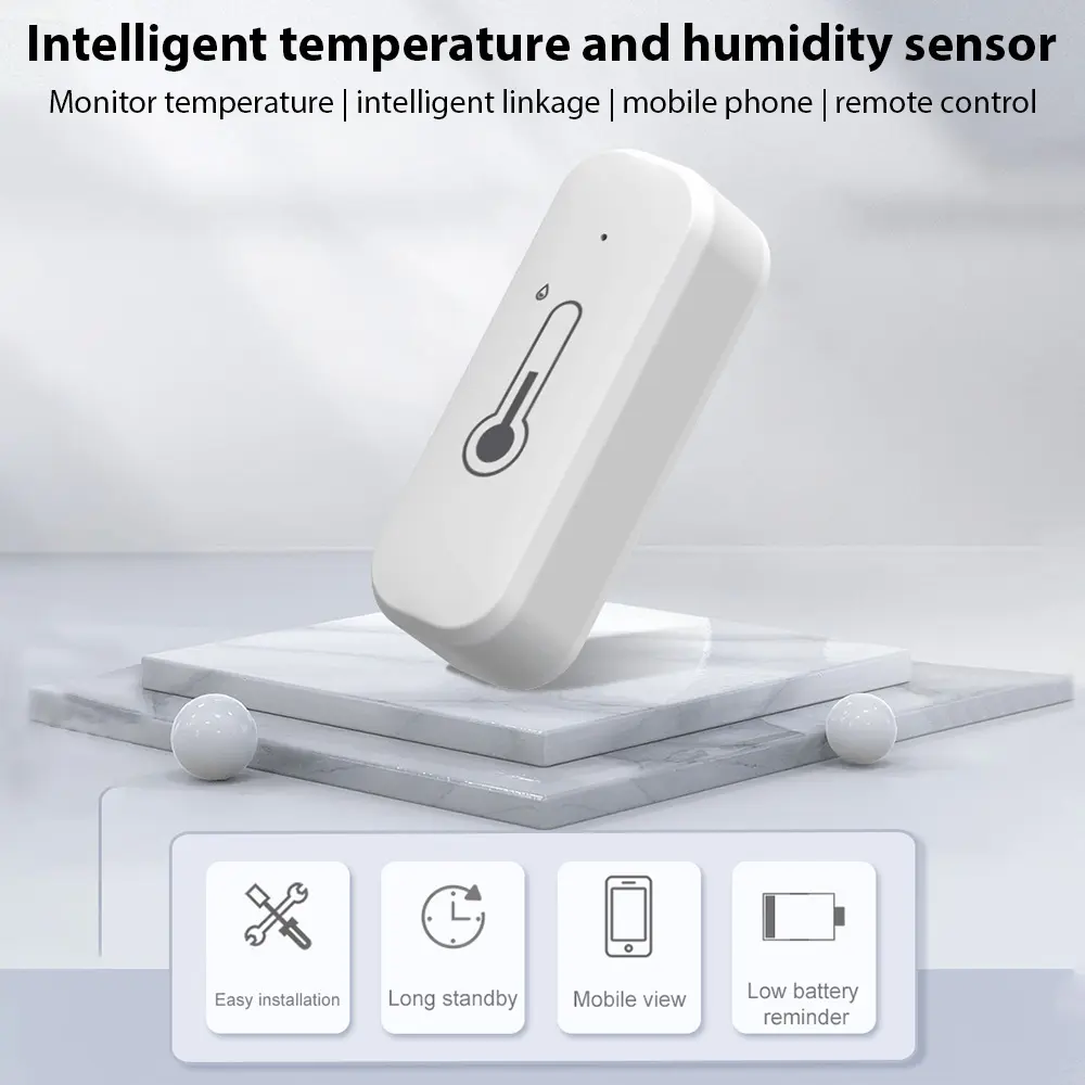 3 Pack WiFi Temperature Humidity Sensor  APP Smart Control Mobile Sharing Device  Device Smart Temperature and Humidity Monitor