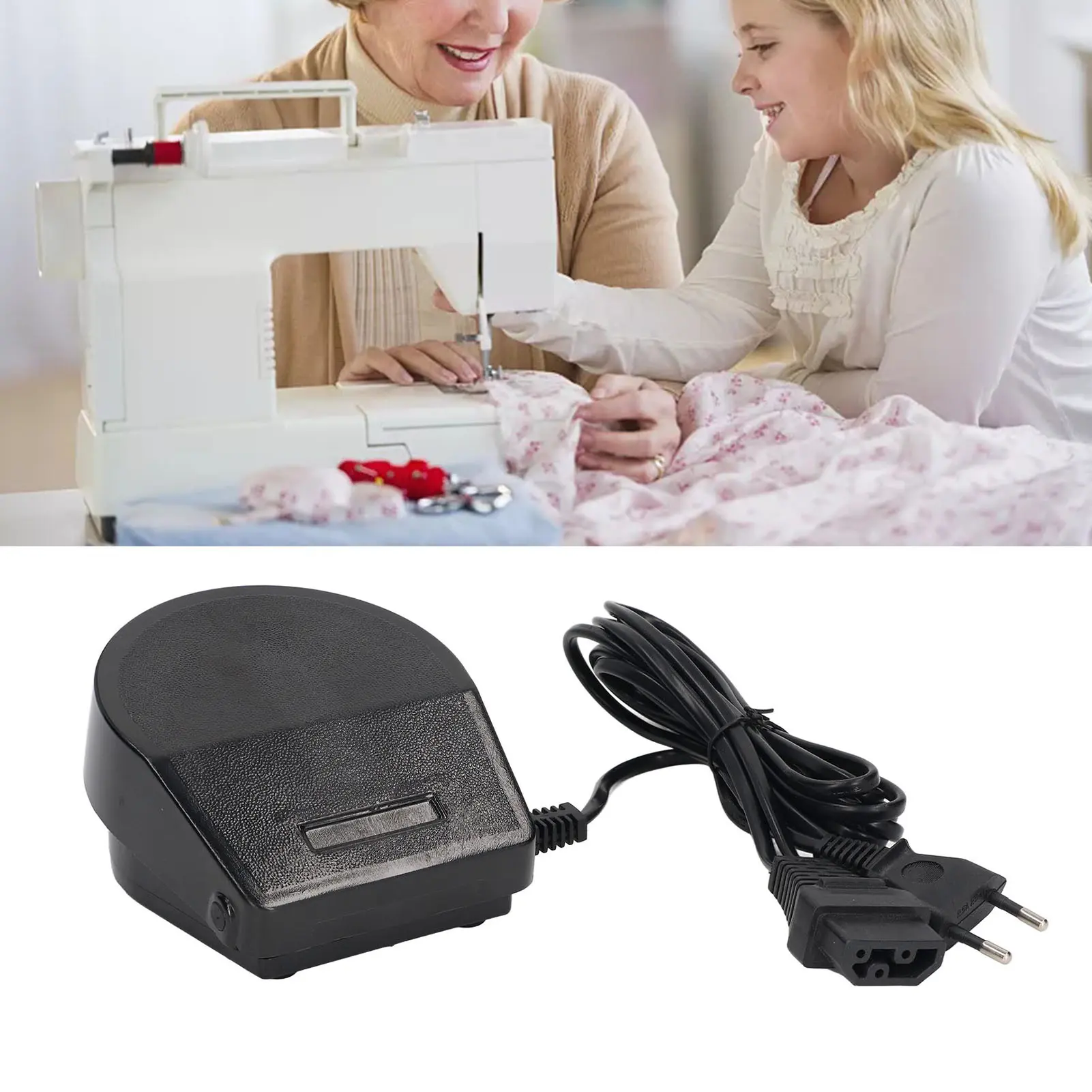 Sewing Machine Foot Pedal Sensitive Universal EU Plug 220V Horseshoe Shaped Sewing Machine Pedal With Power Cord for Home