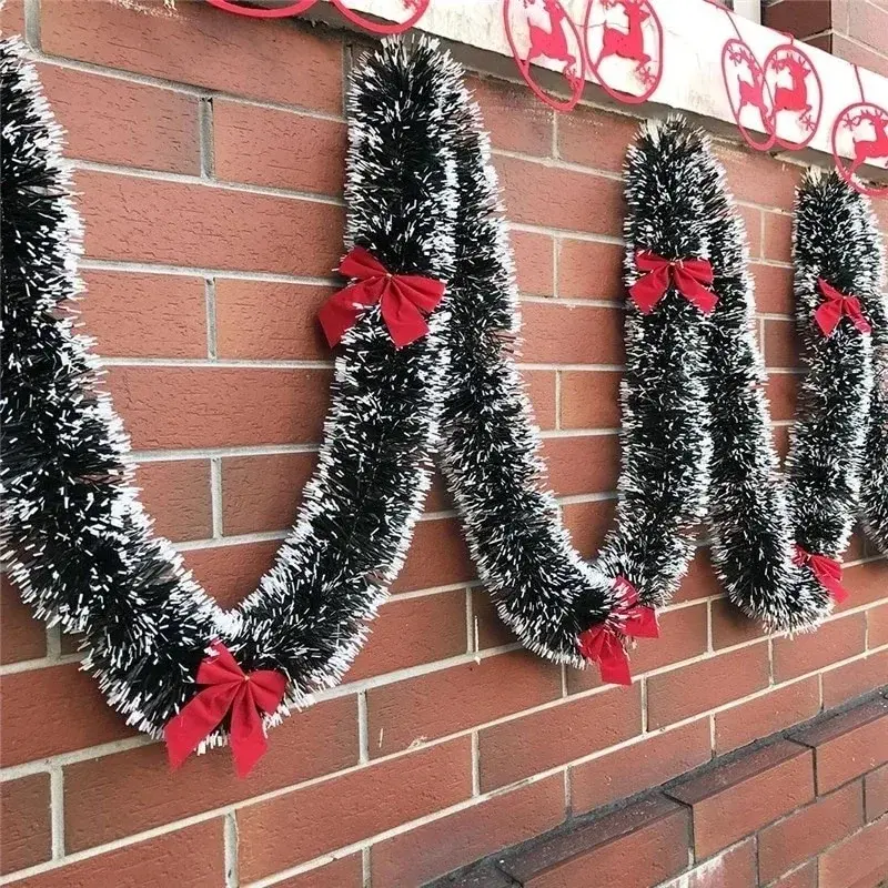 1PC 2M Christmas Eve Decoration Bar Tops Ribbon Garland Christmas Tree Kitchen Ornaments Wedding Party Decoration Prop