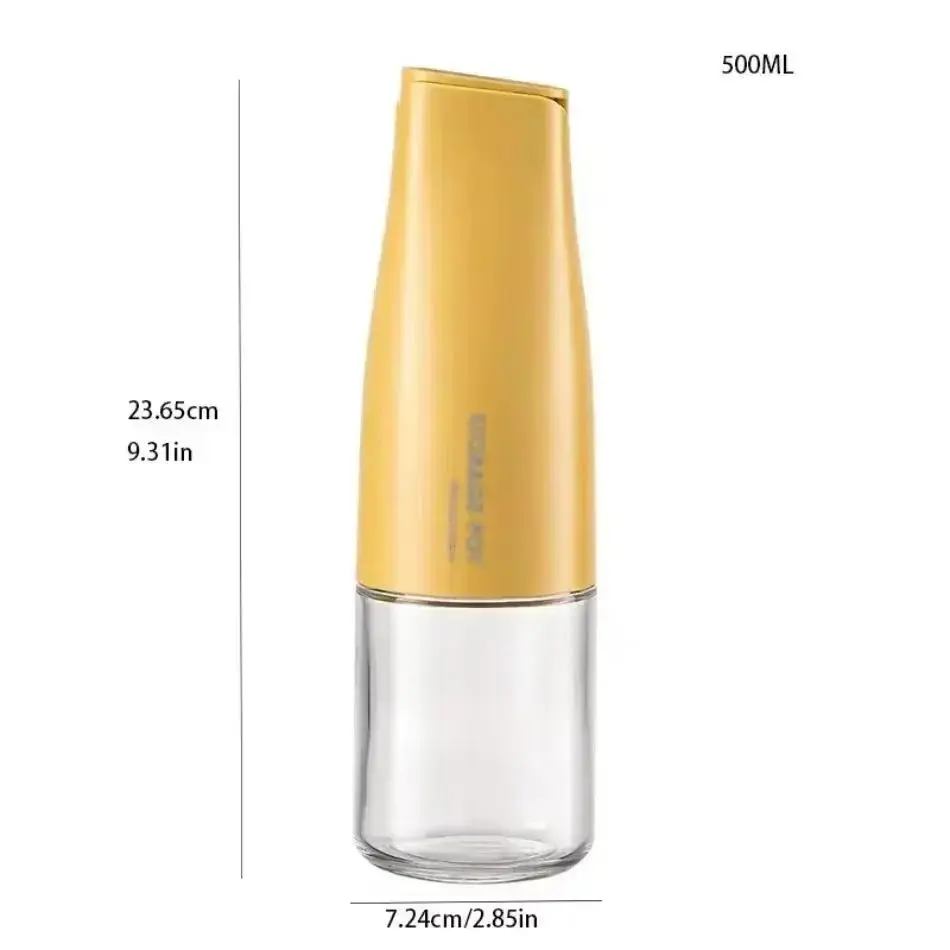 New Useful Seasoning Bottle Suitable Household Kitchen Cooking Spray Seasoning Bottle Open Close Barbecue Press Type Bottle