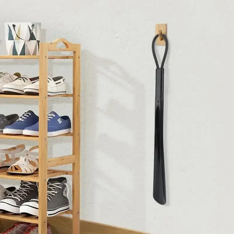 1PC Extra Long Flexible Plastic Shoe Horns Do Not Require Bending Durable Shoe Spoons for Pregnant Women Wearing Shoe Assistants