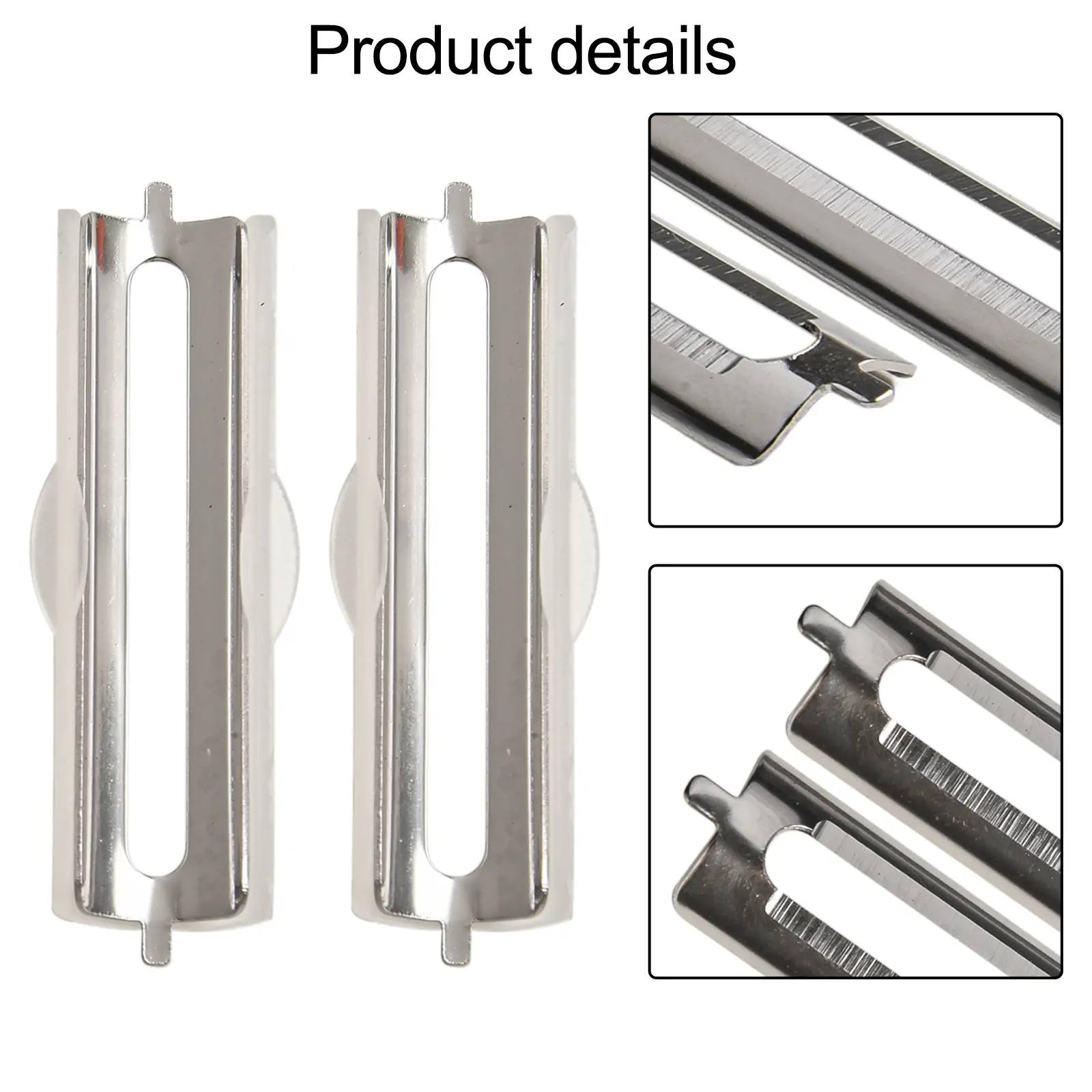 55mm Blade 2pcs Set 2pcs Pratical Replacement Accessories Stainless Steel Vegetable Dining Flat Blade Fruit Planer