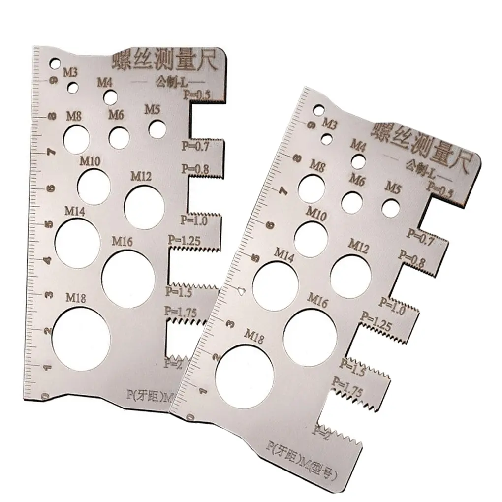 For Industrial Applications Metric Ruler Screw Thread Gauge User-Friendly Operation Versatile Measurement Capabilities
