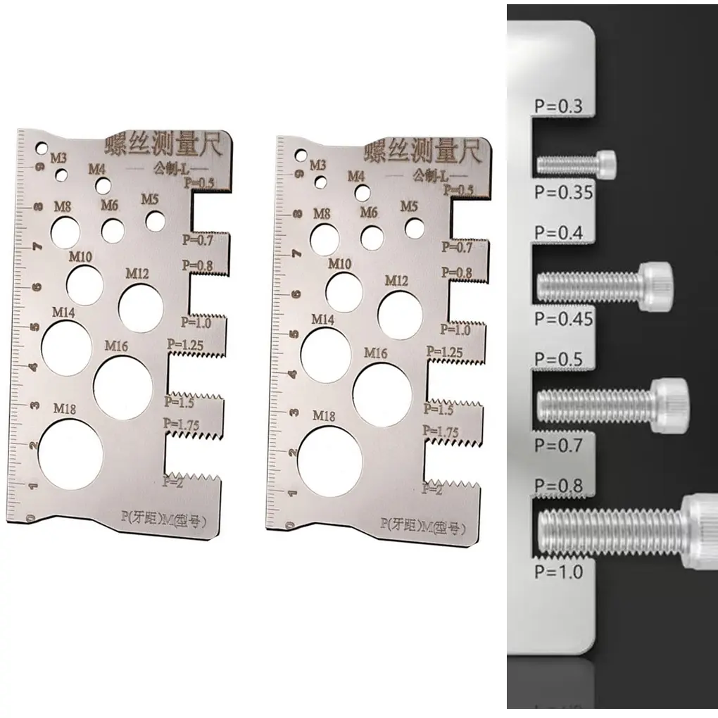For Industrial Applications Metric Ruler Screw Thread Gauge User-Friendly Operation Versatile Measurement Capabilities