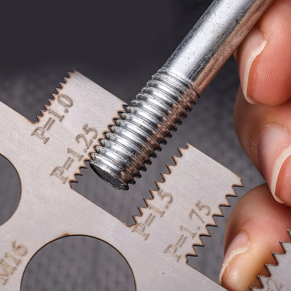 For Industrial Applications Metric Ruler Screw Thread Gauge User-Friendly Operation Versatile Measurement Capabilities