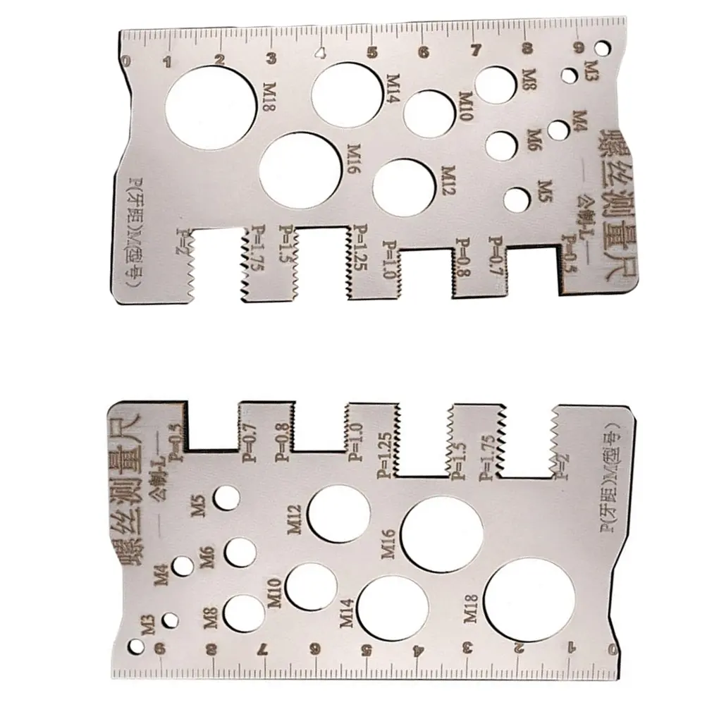 For Industrial Applications Metric Ruler Screw Thread Gauge User-Friendly Operation Versatile Measurement Capabilities