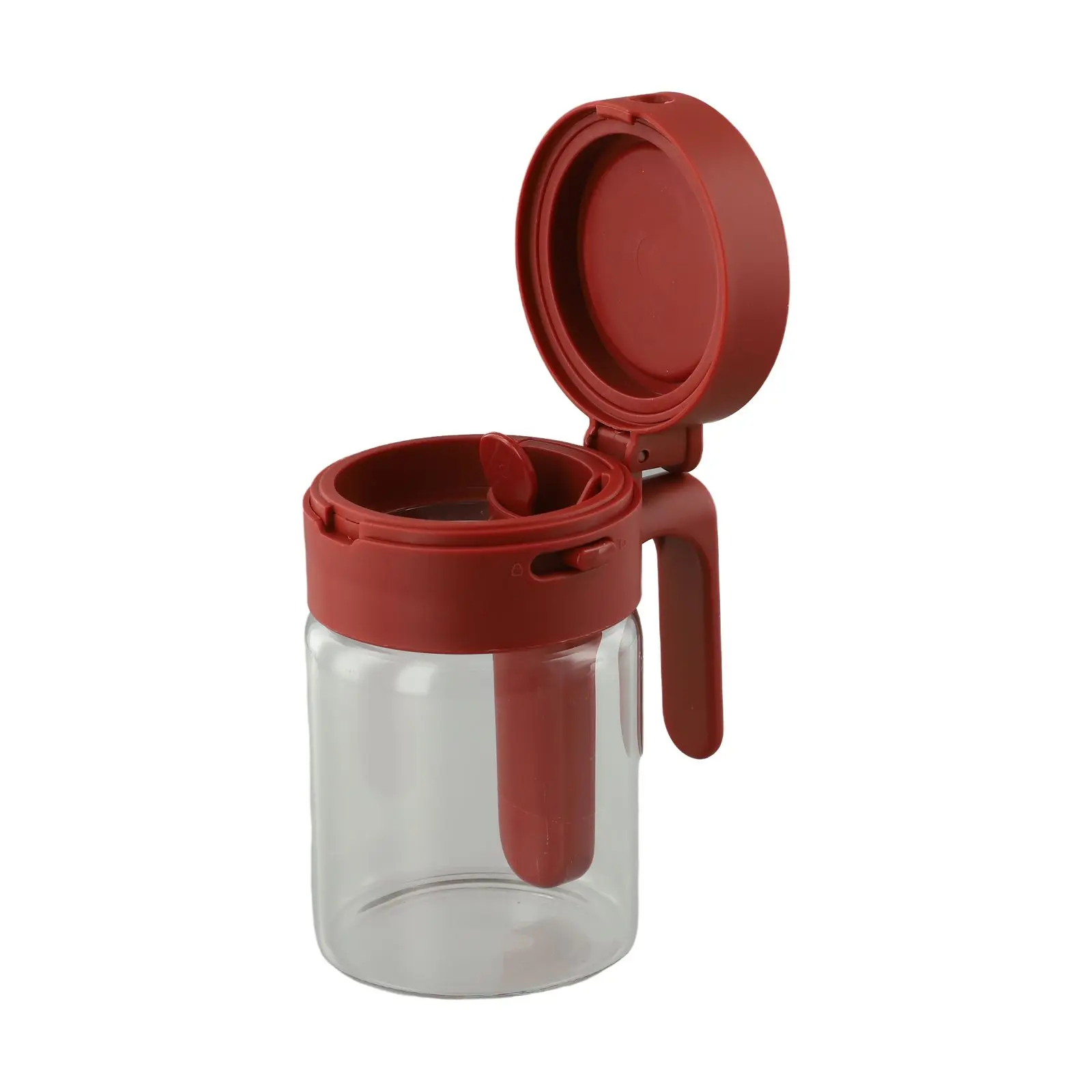 Compact Seasoning Storage Seasoning Box Kitchen Use Coffee Clear Glass Seasoning Jar Kitchen Organizer Easy Access