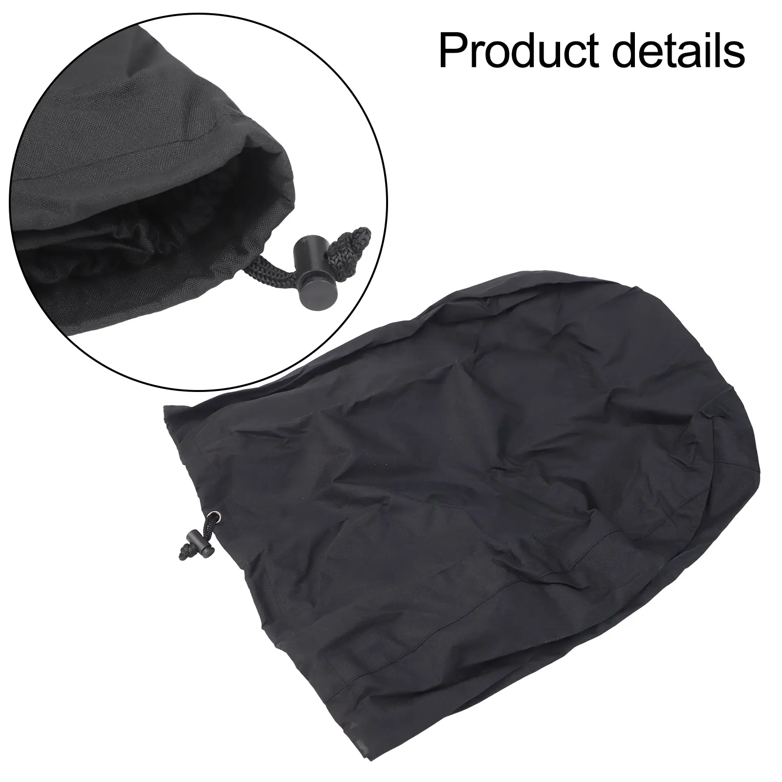 Backyard Cooking Black Waterproof Cover Easy Maintenance Grill Cover Outdoor Grill Protection Elastic Drawstring
