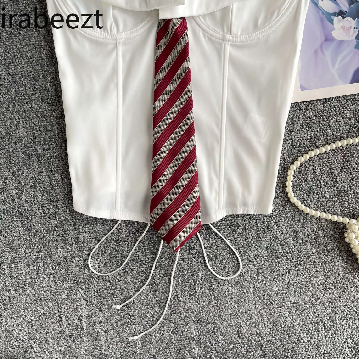 American Sexy Hot Girl Tube Top Female Summer Design Hollow Straps Slim Fit Versatile Camiseta Sin Mangas Sexy Para Mujer