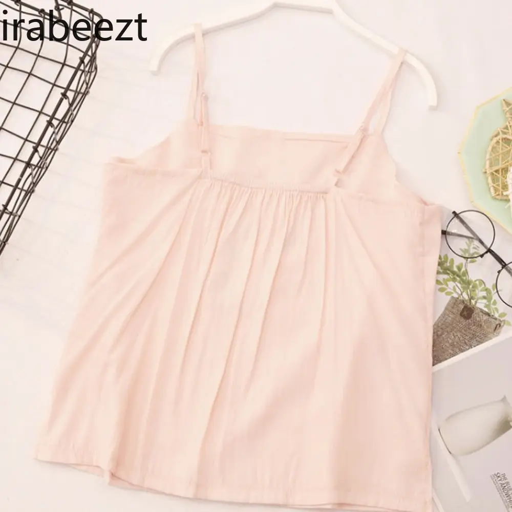 Hanfu Small Camisole Vest Base Embroidered Flower Autumn Women's Clothing Ethnic Style Elements Inner Base Tube Top